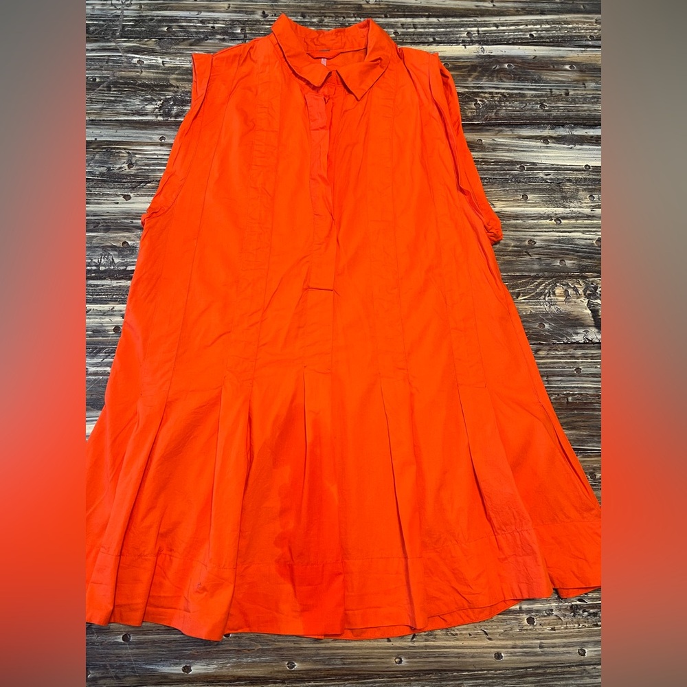 Free People free-est Naomi Pleated Cotton Minidress - Size Large